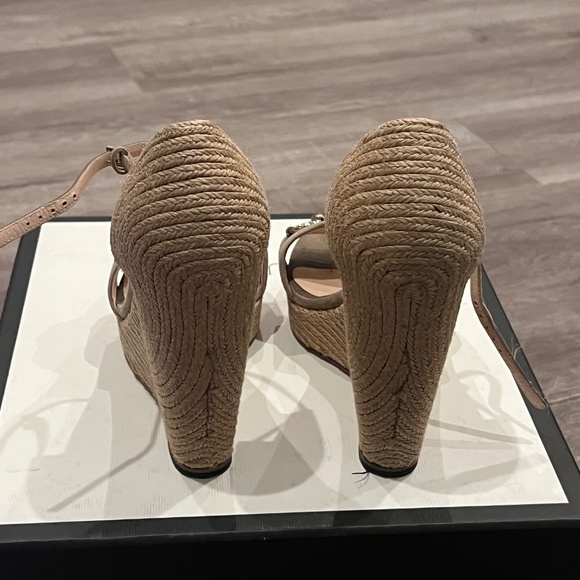 Gucci Horsebit Accent Suede Espadrilles - Picture 3 of 5